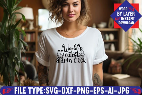 Cute Alarm Clock Graphics for T-Shirt Designs