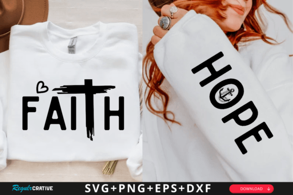 Faith Sleeve SVG: Graphics for T-Shirt Designs