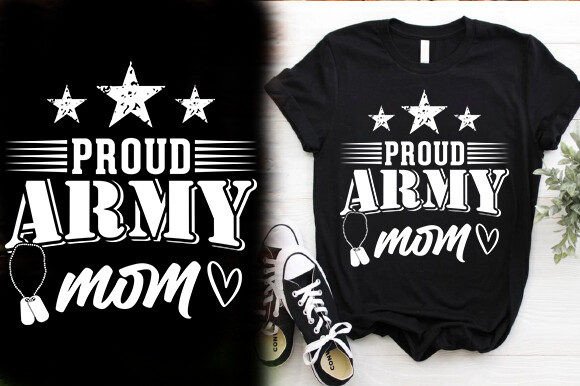 Reviewing the Proud Army Mom Tshirt Design for Embroidery