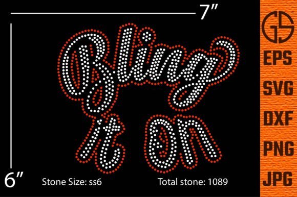Rhinestone Graphics for T-Shirt Designs