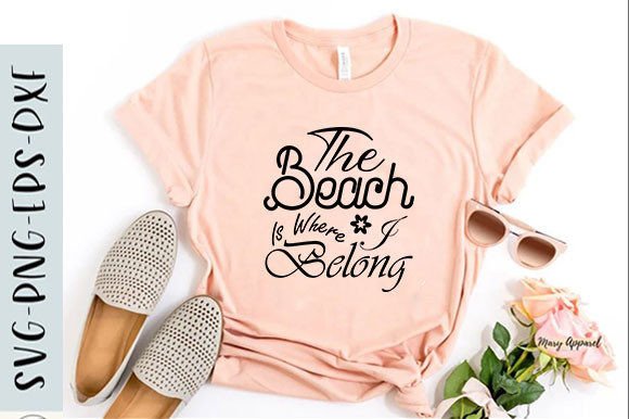 Summer T-Shirt Design: The Beach is Whe Graphics