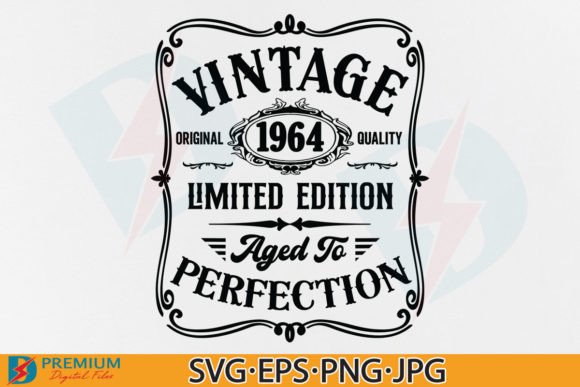 Vintage 60th Birthday Graphics for T-Shirt Designs