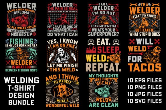 Welder Welding Graphics for T-Shirt Designs